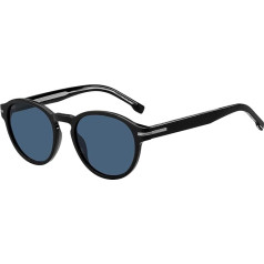 Boss vīriešu saulesbrilles 1506/S Black/Blue 52/20/145, melns/melns