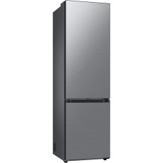 Samsung Bespoke RL38A7CGTS9/EG ledusskapis ar saldētavu, 203 cm, 387 collas, AI vadība, Twin Cooling+, automātiskais ledus ģenerators, No Frost+, digitālais invertora kompresors, nerūsējošā tērauda izskats