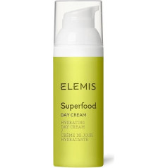 Elemis Superfood Glow Priming Moisturiser, viegls sejas krēms gludai un starojošai ādai, prebiotiku mitrinošs krēms, ikdienas mitrinošs krēms mirdzošai sejas ādai