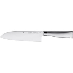 WMF Grand Gourmet Santoku naža garums 32 cm asmens garums 18 cm griezuma veiktspēja, ražots Vācijā, kalts speciāls asmens tērauda rokturis, nerūsējošais tērauds