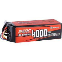 SUNPADOW 6S 22.2 V Lipo baterija 4000 mAh 70C Soft Pack su XT60 kištuku, skirta RC FPV sraigtasparniui, lėktuvui, dronui, kvadrokopteriui, lenktynių hobiui