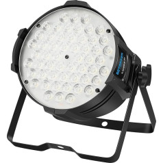 BETOPPER 54 LED Par Light Super Bright DMX-512 DJ skatuves gaisma balta/balta gaisma 5000 lūmenu teātrim, studijai, fotostudijai, mājas dekorēšanai, ballītēm, baznīcas pasākumiem, kāzām utt.