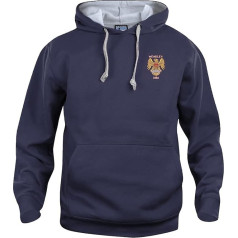 Manchester U. 1958 Retro futbola jaka ar kapuci ar izšūtu logo izmērs (XL)