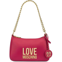 Love Moschino Sieviešu plecu soma Borsa Bonded Pu Fuxia, daudzkrāsaina, daudzkrāsaina