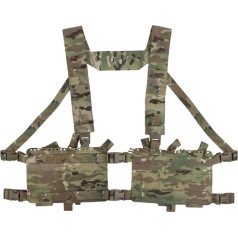 Alpha Chest Rig Split Vest Quick Release Molle System Fit for Mag Pouch Radio GP Bag