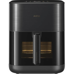 Dreame Mova AeroChef™ FD10 Pro karstā gaisa fritēze, ātra kraukšķīga cepšana, fritēze bez eļļas, 6 litru karstā gaisa fritēze, karstā gaisa cirkulācija, dubultā sildīšanas sistēma, 50°C - 230°C, 11 iepriekš iestatīti režīmi