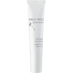 Malu Wilz DE-Stress Eye Cream 15 ml I Acu krēms maigai sejas ādas kopšanai I Aizsargājošs sejas kopšanas krēms ar hialuronskābi I Vegāns