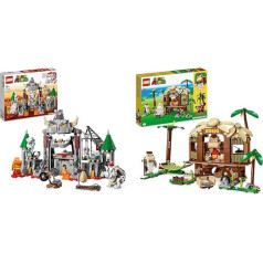 LEGO 71423 Super Mario kauliņš Bowsers Bowsers cietokšņa kauja un 71424 Super Mario Donkey Kongs koka māja