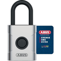 ABUS Everox One 61/45 bezatslēgu piekaramā atslēga, izturīga pret laikapstākļiem, IP66 un IP68 sertifikācija, sporta zālei, birojam, mājai, dārzam un daudz kam citam, sudraba, 45 mm