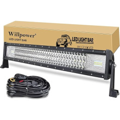 Willpower 405 W 32 collu LED gaismas josla LED miglas lukturis Spot Flood Combo bezceļa darba gaisma ar vadu instalāciju kravas automašīnai ATV SUV laivai