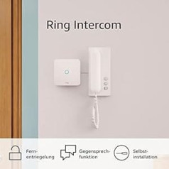 Ring Intercom interkoms Interkoms ar papildu Amazon ātrās nomaiņas bateriju komplektu Tālvadības pults Automātiska atbrīvošana Automātiska atbrīvošana Pašierīces uzstādīšana (nepieciešams saderīgs interkoms)