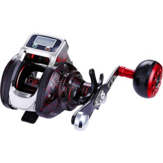 DShanLa Digital LED displejs Bait Bait Casting Makšķerēšanas spole 14BB 6.3: 1 attiecība Pogas metāla rokturis Baitcasting spole 999m Makšķerēšanas līnijas kontrole DShanLa (Lietošanas režīms : labā roka)