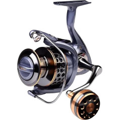 Angelrolle Spule Angelrolle Getriebe 5,2:1 Verhältnis High Speed Spinning Reel Casting Reel Karpfen for Salzwasser Angeln mit Leichtigkeit