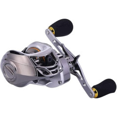 Baitcasting Angelrolle Max Drag 8Kg 6.3:1 High Speed Casting Angelrolle für Salzwasser Süßwasser Angelgerät