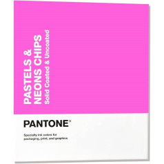 Pantone GB1504B Grāmata 2022 izdevums, pasteļtoņi un neona mikroshēma, daudzkrāsains