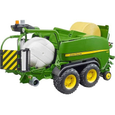 bruder 2032 modelis John Deere apaļās ķīpu preses rulonu preses apvalks zaļš