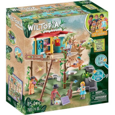 PLAYMOBIL Wiltopia 71013 Ģimenes koka māja ar rotaļu dzīvniekiem, ilgtspējīga rotaļlieta bērniem no 4 gadu vecuma [Tikai Amazon]