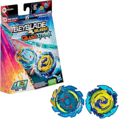 Beyblade Burst QuadStrike Comet Helios H8 un Tidal Pandora Epic P8 rotējošo topa dubultpakete, kaujas rotējošo topa rotaļlieta