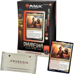 Magic: The Gathering Phyrexia: Viss būs viens komandiera komplekts - Rebels Rising + Collector's Booster Sample Pack (vācu versija)