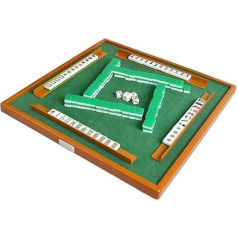 LNNW Ķīniešu šahs Mini Mahjong Set Cube Melamīna ceļojumu portatīvo Multiplayer galda spēle Izklaide Gadījuma partija Aktivitātes spēle galda spēle