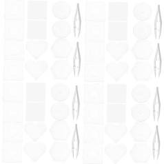 Operitacx 4 komplekti doudou dēlis lēti clip-ins puzzle pegboards plastmasas pērlītes drošinātāju pērlītes pegboard liels karstā pērlītes veidni mākslas un amatniecības karstā papīra pegboard