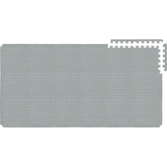 qqpp® 18 Puzzle EVA Foam Puzzle Mat Puzzle Carpet Children with Straight Edge Crawling Mat Play Mat Baby Sport Non-Slip Floor Protection Mat Fitness Mat, Grey, QQC-Lb18S18