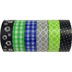 Wrapables VPK26 Washi maskējošo līmlentu kolekcija, Premium Value Pack, 6 gab. komplekts