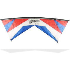 Revolution Kites Reflex Experience EXP R/W/B Stunt Kite Zils/balts/arkans