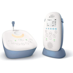 Philips AVENT SCD735/26 Videonovērošana zīdaiņiem, 330 m, radio, zils, balts, 330 m, digitālais, 50 m, 330 m, radio, zils, balts