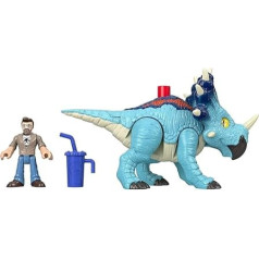 Fisher-Price Imaginext GMR17 Juras laikmeta Pahyrhinosaurus un Lowery figūriņu komplekts, dinozauru rotaļlieta no 3 gadiem