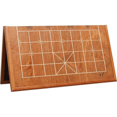 Salokāms šaha dēlis Profesionālā šaha dēlis MDF Portable Xiangqi Board Travel Board spēles (30,8 x 28,1 x 1,3 collas)