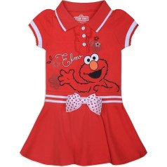 Sesame Street Elmo Polo kleita ar apkakli