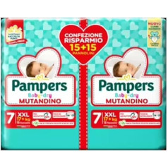 Pampers Baby Dry Panties & Fit Prime XXL, подгузники 90 размера, размер 7 (17+ кг), 1 месяц онлайн тренажерного зала бесплатно