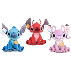 Lilo & Stitch plīša rotaļlieta Stitch Cuddly Toy Pack of 3 Stitch Leroy Angel 20 cm Original Licensed Peluche