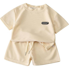 Zēnu T-krekls un šorti Bērnu apģērbu komplekts Bērnu apģērbs Boy Summer 2-Piece Baby Apģērbs apģērbs apģērbs īsām piedurknēm Polo / T krekls Top + šorti Tracksuit Boys Summer Shirt Top + šorti Vasaras kleita Dāvana par