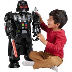 Fisher-Price Imaginext Star Wars Darth Vader Bot, 60 cm rotaļlieta, gaisma, skaņas un šturma vīrs ar lējumu figūriņas atslēgu, vecums 3+, HXG51