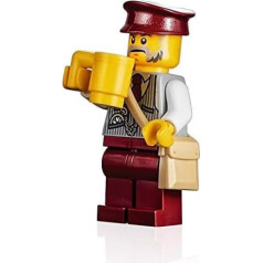 LEGO svētku minifigūriņa - Ziemas brīvdienu vilciena biļešu kolekcionārs (ar maisiņu) 10254