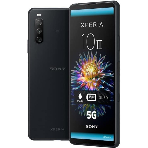 Sony Xperia 10 III 5G - Viedtālrunis 128GB, 6GB RAM, Dual SIM, melns