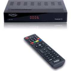 XORO DVB-C/T2 kombinētais uztvērējs HRT 8730 Hybrid ar USB multivides atskaņotāju, gatavs PVR, Timeshift, integrēta Irdeto piekļuves sistēma Freenet TV un 6 mēnešu kredīts