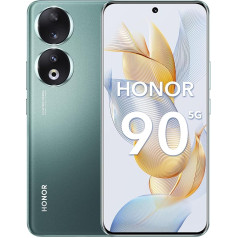 HONOR 90 5G viedtālrunis ar 200 MP trīskāršu kameru, 12 GB + 512 GB, Android mobilais tālrunis 6,7 collu AMOLED displejs 120 Hz, 5000 mAh, Dual SIM un NFC - zaļš