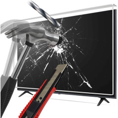 LEYF TV Screen Saver 190 Screen (75 collas) - piekarināms un fiksēts - TV aizsardzība pret bojājumiem - TV plēve LCD, LED, 4K OLED un QLED HDTV ekrāna aizsardzībai televizoriem