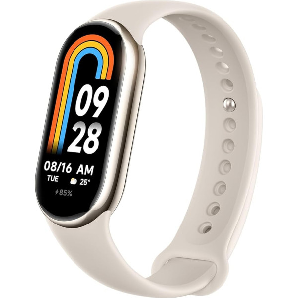 Xiaomi Smart Band 8, viedpulkstenis vīriešiem un sievietēm, viedpulkstenis AMOLED 1,62 collu Bluetooth sporta pulkstenis ar veselības novērošanu un miega monitoru, 16 dienu akumulatora darbības laiks, 16 dienu akumulatora darbības laiks, 5