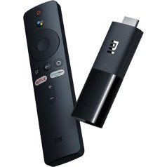 Xiaomi Mi TV Stick с Bluetooth пультом ДУ с Google Assistant и кнопкой быстрого вызова Netflix + Prime Video (Android TV 9.0 с Google Playstore, Smart Cast, Dolby и DTS Surround Sound, WiFi)