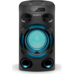 Sony MHC-V02 Compact High Power Party Speaker (One Box Hifi mūzikas sistēma), melns