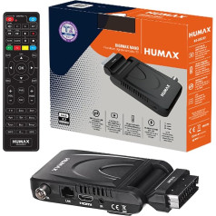 Humax - Virszemes DVB-T2 HD-2023T2 Digimax Nano digitālais dekoders ar tālvadības pulti 2-in-1 TV vadībai