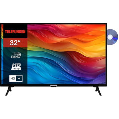 Telefunken XH32SO550SD 32 collu Smart TV (HD Ready, HDR, trīskāršs uztvērējs, DVD atskaņotājs) ar 6 mēnešu HD+ abonementu