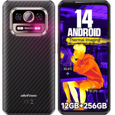 Ulefone Armor 25T Termālās attēlveidošanas kamera Āra mobilais tālrunis 256GB + 12GB/2TB Android 14 Helio G99 Octa-Core 50MP + 64MP nakts redzamības 33W/6500mAh 6,78 collu 120Hz IP68 viedtālrunis Dual SIM 4G