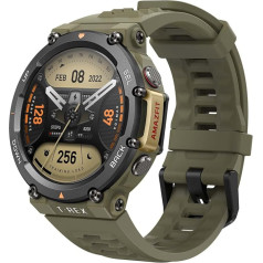 Amazfit T-Rex 2 āra viedpulkstenis, multisporta GPS fitnesa pulkstenis, 10 ATM ūdensizturīgs militārais sporta pulkstenis ar altimetru, barometru, kompasu, sirdsdarbības un SpO2 monitoringu