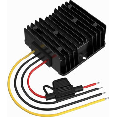 24V uz 12V sprieguma pārveidotājs, līdzstrāvas pārveidotājs 24V 12V 20A 240W ar drošinātāju, ūdensizturīgs, samazinošs pārveidotājs golfa ratiņiem ar LED gaismas motoru, kravas automašīnām, kravas automobiļiem, laivām, saules baterijā