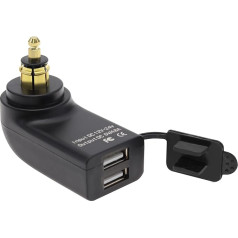 eMagTech Motociklu dubultais USB lādētājs, kas saderīgs ar F800GS F650GS F700GS R1200GS R1200GS R1200RT USB uzlādes ligzda 2.4A DC 12V-24V